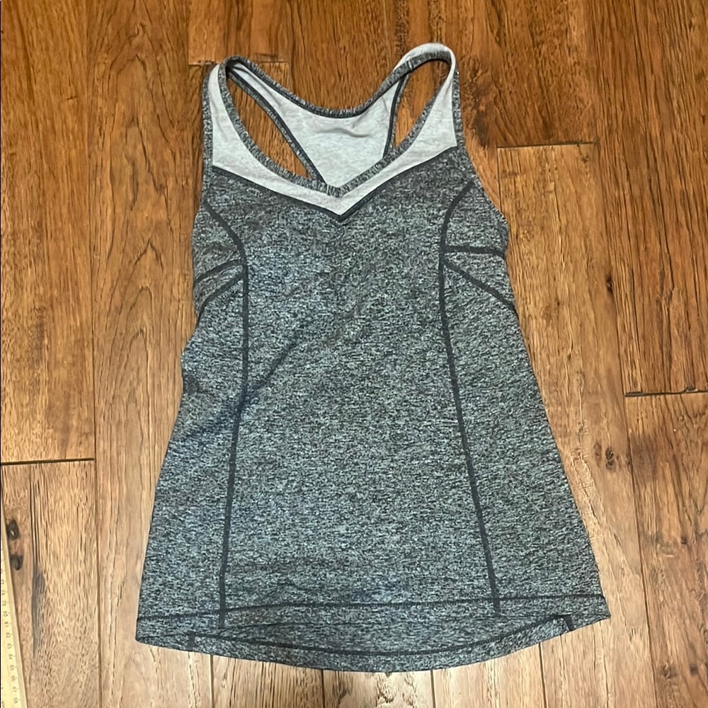 Zella Black and Gray Women's Tank Top